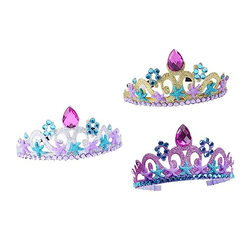 Vaguelly 3 Stück Teiliges Geburtstags Meerjungfrauen Stil Haarreif Komfortables Stirnband Gold Silber und Geeignet für Mädchen Party und Alltagsdeko Vaguelly 3 Stück Teiliges Geburtstags Meerjungfrauen Stil Haarreif Komfortables Stirnband Gold Silber und Geeignet für Mädchen Party und Alltagsdeko von Vaguelly