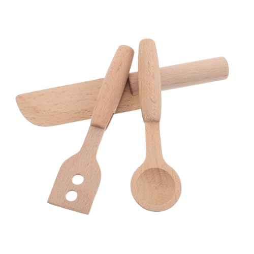 Vaguelly 3 Stück Teiliges Holz Küchenutensilien Set für Realistisches Kochmesser und Löffel Set für Rollenspiel der Küche Für Kleinkinder Obst Gemüse und Sandwiches Vaguelly 3 Stück Teiliges Holz Küchenutensilien Set für Realistisches Kochmesser und Löffel Set für Rollenspiel der Küche Für Kleinkinder Obst Gemüse und Sandwiches von Vaguelly