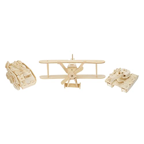 Vaguelly 3 Stück Teiliges Holzpuzzle Kreative DIY Holzmodelle mit Panzer Gepanzertem Fahrzeug Umweltfreundliches Sicheres Lernspielzeug für Modellbauer Vaguelly 3 Stück Teiliges Holzpuzzle Kreative DIY Holzmodelle mit Panzer Gepanzertem Fahrzeug Umweltfreundliches Sicheres Lernspielzeug für Modellbauer von Vaguelly