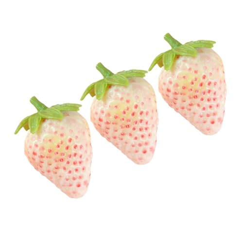 Vaguelly 3 Stück Teiliges Künstliche Erdbeeren Realistische Fake Früchte für Fotografie Dekoration und Lehrzwecke aus Robustem PVC Lebensechte Modelle für Tisch und Wohnaccessoires Vaguelly 3 Stück Teiliges Künstliche Erdbeeren Realistische Fake Früchte für Fotografie Dekoration und Lehrzwecke aus Robustem PVC Lebensechte Modelle für Tisch und Wohnaccessoires von Vaguelly