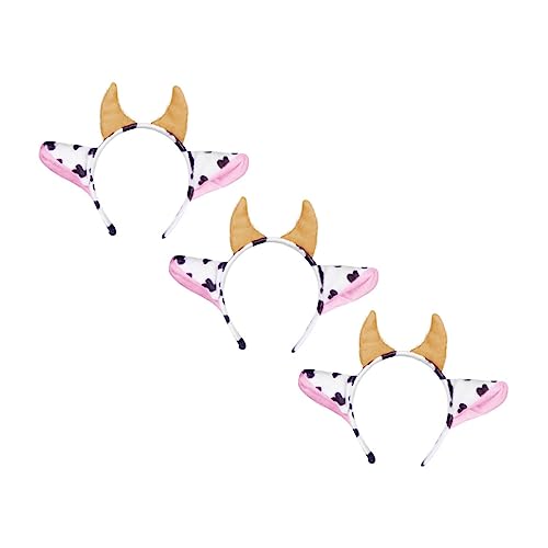 Vaguelly 3 Stück Teiliges Kuhhorn Stirnband Süßer Tier Haarreif mit Einzigartigem Horn Design Vielseitiger Kopfschmuck für Karneval Cosplay Geburtstagsfeier Festival Dekoration und Vaguelly 3 Stück Teiliges Kuhhorn Stirnband Süßer Tier Haarreif mit Einzigartigem Horn Design Vielseitiger Kopfschmuck für Karneval Cosplay Geburtstagsfeier Festival Dekoration und von Vaguelly