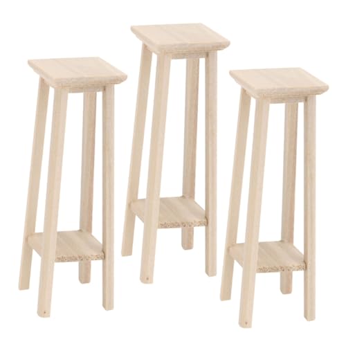 Vaguelly 3 Stück Teiliges Mini Haus Blumentopf Regal aus Holz Miniaturmöbel für Puppenhäuser Vielseitiger Blumenständer für Kleine Pflanzen und Dekorationen Vaguelly 3 Stück Teiliges Mini Haus Blumentopf Regal aus Holz Miniaturmöbel für Puppenhäuser Vielseitiger Blumenständer für Kleine Pflanzen und Dekorationen von Vaguelly