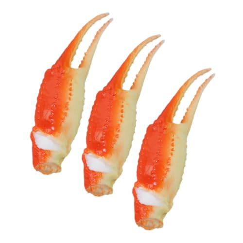 Vaguelly 3 Stück Teiliges Realistische Krabbenklauen Figuren für DIY Bastelbedarf Dekorative Krabbenklauen Ornamente für Wohnzimmertisch und Partys von Vaguelly