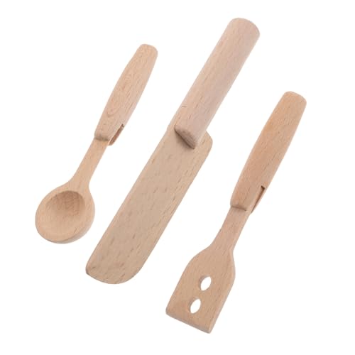 Vaguelly 3 Stück Teiliges Set Holzspielzeug für Kochutensilien für Fantasievolles Kochen Sicheres und Langlebiges Küchenzubehör Geeignet für Rollenspiele mit Kindern und Kleinkindern Vaguelly 3 Stück Teiliges Set Holzspielzeug für Kochutensilien für Fantasievolles Kochen Sicheres und Langlebiges Küchenzubehör Geeignet für Rollenspiele mit Kindern und Kleinkindern von Vaguelly