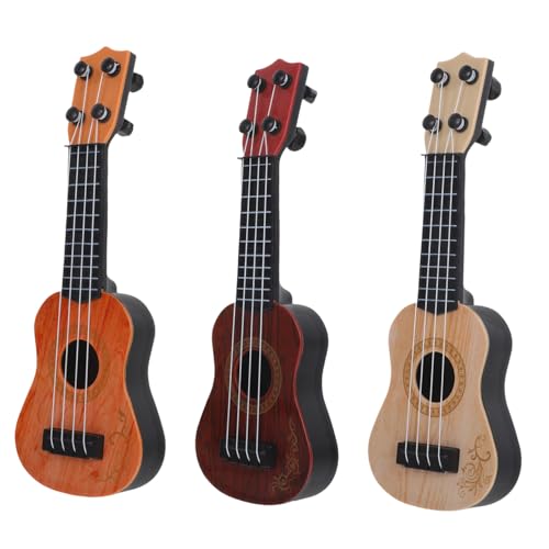 Vaguelly 3 Stück Teiliges Ukulele für Farbenfrohes Musikinstrument Langlebig und Sicher Fördert Musikalische Früherziehung und Spielerisches Lernen für Mädchen und Jungen von Vaguelly