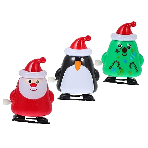 Vaguelly 3 Stück Teiliges Weihnachts Aufziehspielzeug aus Kunststoff Kompakte Lustige Spielzeuge mit Santa Weihnachtsbaum und Pinguin Windbetriebene Haushalts Spielwaren für Festliche Vaguelly 3 Stück Teiliges Weihnachts Aufziehspielzeug aus Kunststoff Kompakte Lustige Spielzeuge mit Santa Weihnachtsbaum und Pinguin Windbetriebene Haushalts Spielwaren für Festliche von Vaguelly