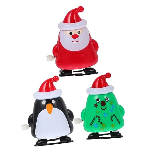 Vaguelly 3 Stück Weihnachts Aufziehspielzeug Teiliges mit Niedlichem Weihnachtsmann Weihnachtsbaum und Pinguin Wind Up für Überraschung und Dekoration für Feiertage Vaguelly 3 Stück Weihnachts Aufziehspielzeug Teiliges mit Niedlichem Weihnachtsmann Weihnachtsbaum und Pinguin Wind Up für Überraschung und Dekoration für Feiertage von Vaguelly