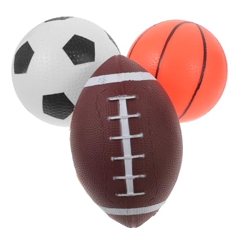 Vaguelly 3 Stück lustiger Springender Ball Outdoor draußen Springball spielhäuser Bouncing Ball Mini-Rugbybälle für Kleinkinder Kinderball Vinyl Vaguelly 3 Stück lustiger Springender Ball Outdoor draußen Springball spielhäuser Bouncing Ball Mini-Rugbybälle für Kleinkinder Kinderball Vinyl von Vaguelly