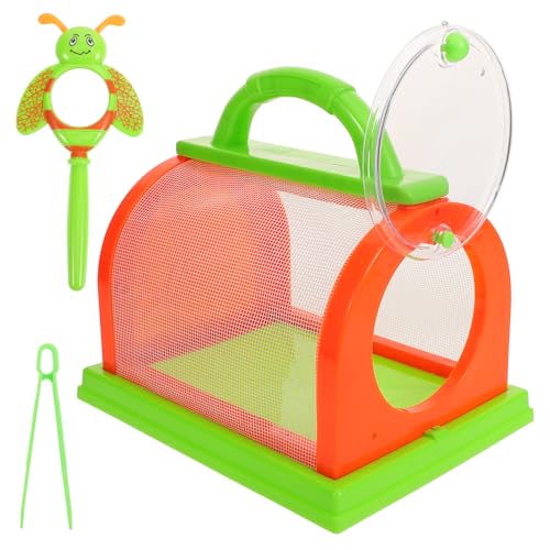 Vaguelly 3 Teiliges Insektenbeobachtungsset Handgehaltener Insektenhalter Mit Magnifying Glass Und Pinzette Ideal Für Outdoor Abenteuer Und Entdeckungen Der Natur Und von Vaguelly