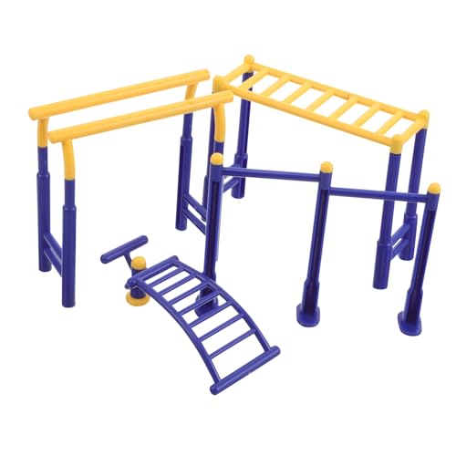 Vaguelly 3-teiliges Kleines Fitnessgerät: Miniatur-fitnessstudio-Modell Aus Kunststoff Für Den Außenbereich – Sandtisch-fitnessstudio-Modelle Für Den Außenbereich Zum Selbermachen Und Zur von Vaguelly