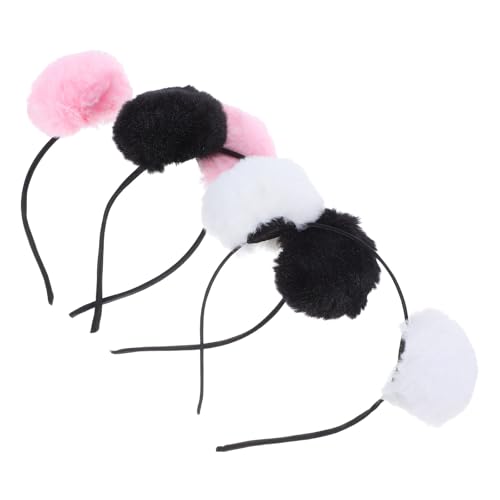 Vaguelly 3-teiliges Pompom-Ball-Stirnband: Pelzige Bärenohren-Stirnbänder – Plüsch-Pom-Pom-Ball-Haarreifen, Tierkostüm-Zubehör für Halloween-Partys, Cosplay, Feiertagsveranstaltungen Vaguelly 3-teiliges Pompom-Ball-Stirnband: Pelzige Bärenohren-Stirnbänder – Plüsch-Pom-Pom-Ball-Haarreifen, Tierkostüm-Zubehör für Halloween-Partys, Cosplay, Feiertagsveranstaltungen von Vaguelly