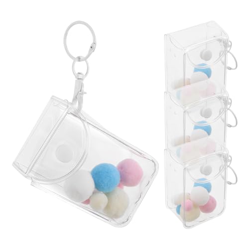 Vaguelly 3 transparente Figuren-Präsentationstaschen: Vitrine, Tragetasche, Organizer zum Präsentieren von Minifiguren, Puppen, für Minipuppensammler von Vaguelly