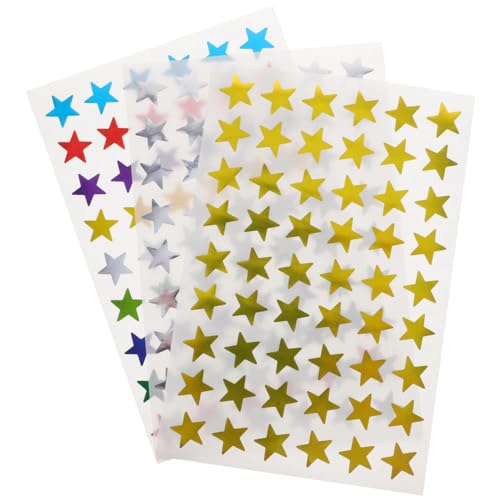 Vaguelly 30 Blätter Bunte Sternaufkleber Kleine Lehreraufkleber Lehrerversorgung Kindersticker Sternaufkleber Mini- -Aufkleber Sterne-Aufkleber Kinderversorgung Papier von Vaguelly