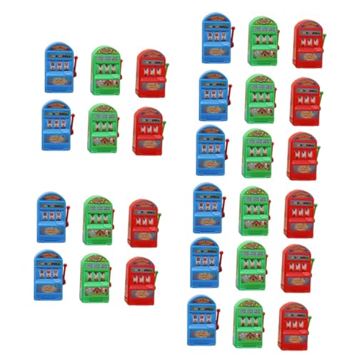 Vaguelly 30 STK Lotteriemaschine Spielzeug-fruchtmaschine Küchen-wandschränke Bingo-gebläse Mini Kinderspielzeug Glücksspielautomatenspielzeug Eltern-Kind Schlitzmaschine Puzzle Plastik von Vaguelly