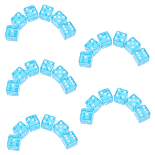 Vaguelly 30 Stück Acryl Würfel Seitige Transparente Himmelblaue Spielwürfel für Brettspiele Partys und Tischspiele Leichte und Kompakte Spielaccessoires Vaguelly 30 Stück Acryl Würfel Seitige Transparente Himmelblaue Spielwürfel für Brettspiele Partys und Tischspiele Leichte und Kompakte Spielaccessoires von Vaguelly