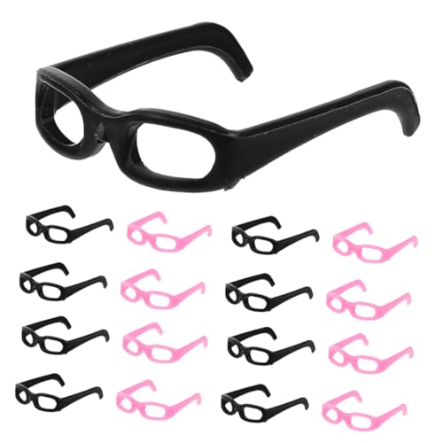 Vaguelly 30 Stück Brille Zum Anziehen Der Puppe Mini -puppenbrille Puppe Brille Miniatur Lesebrille Für Puppen Kleine Puppenbrille Puppen-mini-brillengestell Puppenbrillen Kleine Brille Abs von Vaguelly