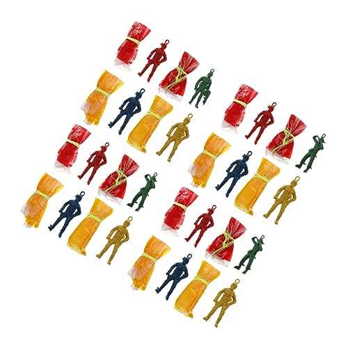 Vaguelly 30 Stück Fallschirm Fallschirmspielzeug Für Kinderspielzeug Fliegendes Kleiner Fallschirm Mini-Soldat-Fallschirm Mini-Fallschirm Plastik Zufällige Farbe von Vaguelly