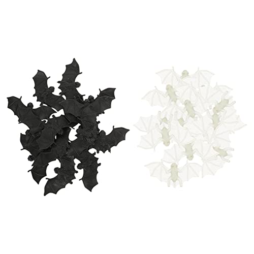 Vaguelly 30 Stück Gruselige Leuchtende Fledermaus Spielzeuge für Halloween Dekoration Mini Fledermaus Party Requisiten für Gruselige und Spaß Jedem Zuhause Vaguelly 30 Stück Gruselige Leuchtende Fledermaus Spielzeuge für Halloween Dekoration Mini Fledermaus Party Requisiten für Gruselige und Spaß Jedem Zuhause von Vaguelly