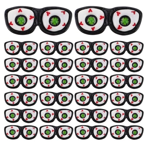 Vaguelly 30 Stück Halloween-Augäpfel: Realistische, gruselige Augen zum Basteln, für Partydekorationen, Puppenherstellung – gruselige Augapfel-Requisiten, Accessoires im dunklen Stil für „Süßes von Vaguelly