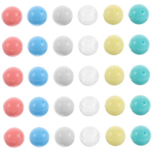 Vaguelly 30 Stück Runde Leere Füllbare Kapseln Kunststoffbehälter Für Mini Drehspielautomaten DIY Party Preise Candy Behälter Transparent Vaguelly 30 Stück Runde Leere Füllbare Kapseln Kunststoffbehälter Für Mini Drehspielautomaten DIY Party Preise Candy Behälter Transparent von Vaguelly