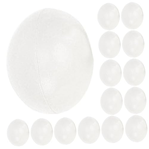 Vaguelly 30 Stück Teiliges Eier Bastelset Realistische Weiße Plastikeier Leicht Bemalbar Robust und Wiederverwendbar für Ostern Dekoration und DIY Malspaß für Junge Mädchen von Vaguelly
