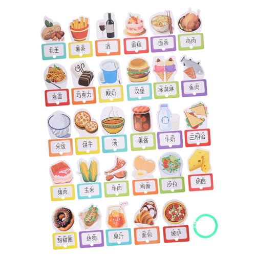 Vaguelly 30 Stück Teiliges Lernspielzeug für Interaktive Englisch Lernkarten für Vorschulkinder Einfach zu Bedienen für Eltern Junge Mädchen Interaktion Fördert von Wörtern und Formen Vaguelly 30 Stück Teiliges Lernspielzeug für Interaktive Englisch Lernkarten für Vorschulkinder Einfach zu Bedienen für Eltern Junge Mädchen Interaktion Fördert von Wörtern und Formen von Vaguelly