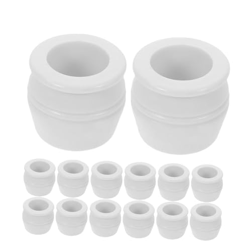 Vaguelly 30 Stück Teiliges Mini Blumentopf Kleine Kunststoff Miniatur Töpfe für Bonsai DIY Miniatur Garten Dekoration Puppenhaus Künstliche Blumentöpfe Simulation von Vaguelly