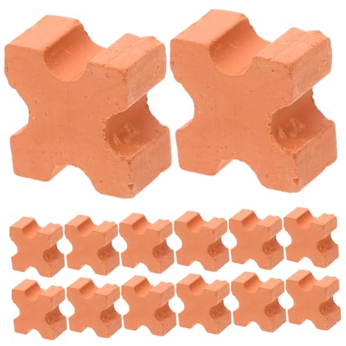 Vaguelly 30 Stück Teiliges Miniatur Ziegelsteine Realistische DIY Puppenhaus Bausteine für Detailgetreue Modellbau Dachziegel Simulation Mauern Zubehör von Vaguelly