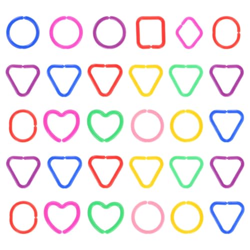Vaguelly Geometrisches Babyspielzeug 30 Stück Kunststoff-verbindungskette Für Kinder Mathematisches Sensorisches Entwicklungsspielzeug Vaguelly Geometrisches Babyspielzeug 30 Stück Kunststoff-verbindungskette Für Kinder Mathematisches Sensorisches Entwicklungsspielzeug von Vaguelly