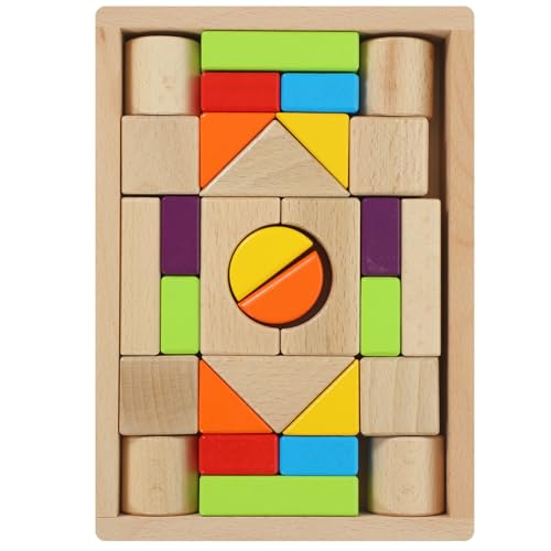 Vaguelly 30St Holzklötze für Kleinkinder Bauen fokussiert kindersafe kindergar zabawki stymulujące rozwój blockiert Spielspielzeug Blöcke für hölzern Vaguelly 30St Holzklötze für Kleinkinder Bauen fokussiert kindersafe kindergar zabawki stymulujące rozwój blockiert Spielspielzeug Blöcke für hölzern von Vaguelly
