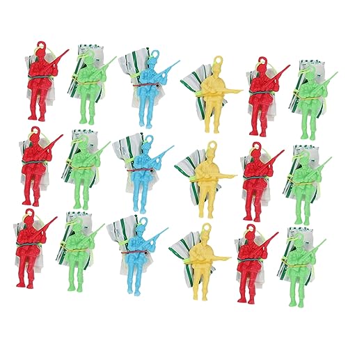 Vaguelly 30 Stück Fallschirmspielzeug für Kinder Kleiner Soldaten Fallschirm Spielzeug für Outdoor Spaß Werfen Spielzeug für Mädchen Fliegendes für Draußen von Vaguelly