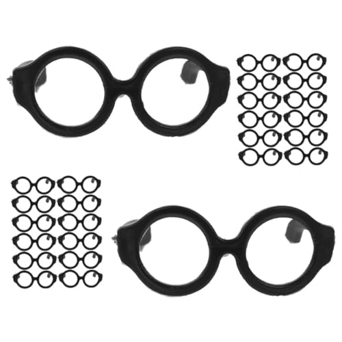 Vaguelly 30Stücke Mini Puppenbrillen Verkleidung für Puppen Accessoires für Rollenspiele und Partys Spielzeugzubehör für Puppen von Vaguelly