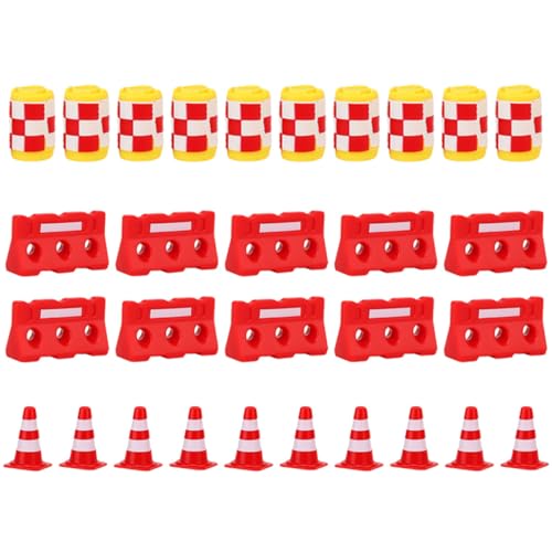 Vaguelly 30Stücke Mini Verkehrskegel Zäune Pädagogisches Spielset für Verkehrsszenarien Modellspielzeug zur des Verkehrswissens und Eltern Interaktion Vaguelly 30Stücke Mini Verkehrskegel Zäune Pädagogisches Spielset für Verkehrsszenarien Modellspielzeug zur des Verkehrswissens und Eltern Interaktion von Vaguelly