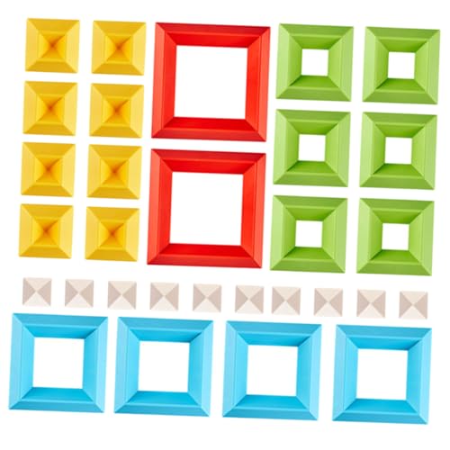 Vaguelly Stapelbare Blöcke Spielzeug Für Kleinkinder Lernspielzeug Bausteine ​​für Kinder Glatte Kanten Und Entwicklung Der Feinmotorik von Vaguelly