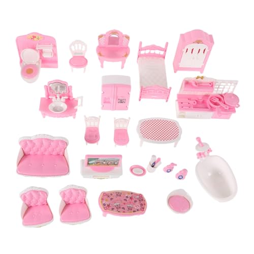 Vaguelly Charmantes Miniatur-Spielzeug 32-teiliges Puppenhaus-möbelset Für Kinder Mit Bettsofa Vaguelly Charmantes Miniatur-Spielzeug 32-teiliges Puppenhaus-möbelset Für Kinder Mit Bettsofa von Vaguelly