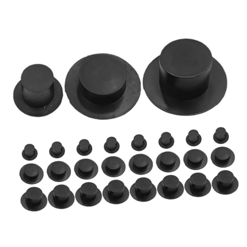 Vaguelly 36 Stück Mini-Zylinder Zum Basteln Elegante Miniaturhüte Für Schneemänner Puppen Miniatur-hüte-Pack von Vaguelly