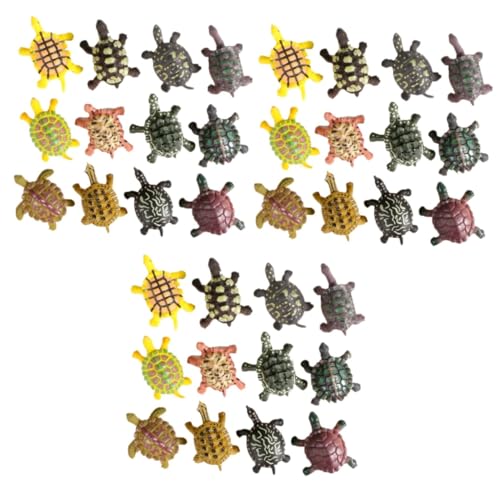 Vaguelly 36 STK Künstliches Schildkrötenmodell Zahlenspielzeug Miniaturen Mini-dekor Spielzeuge Lernspielzeug Mini-Spielzeug Badewanne Spielzeug Modelle Tier Figur Kind von Vaguelly