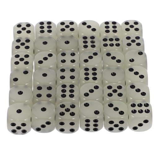 Vaguelly 36 Stück Einleuchten Party Die Spiel Sechsseitige Leuchtende Acryl von Vaguelly