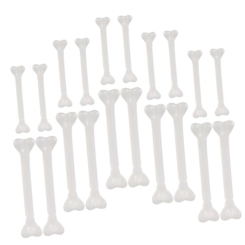 Vaguelly 36 Stück Halloween-schädelknochen Gefälschte Skelettknochen Skelette Skelettdekorationen Im Freien Halloween-Skelett Klein Geist Halloween Menschliches Skelett Plastik Weiß von Vaguelly
