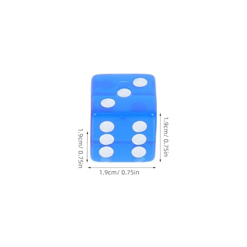 Vaguelly 36-teiliges Würfelset aus transparentem Acryl: Spielwürfel mit abgerundeten Ecken für Brettspiele, Mathematikunterricht, Partyunterhaltung und pädagogische Aktivitäten von Vaguelly