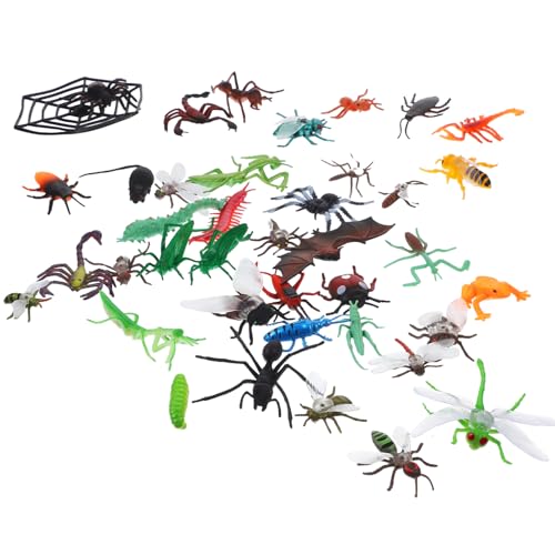 Vaguelly 39 STK Insektenmodell für kinderspielzeug Toys kinderknallzeug zabawki stymulujące rozwój Simulationsspielzeug lebensechte Figuren Mini- Plastik von Vaguelly