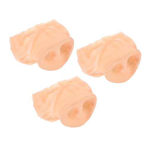 Vaguelly 3Pcs Schweinenase Halloween Masken Halloween zubehör Maske Halloween -Maske lustige verkleidung Schweinsnase verkleiden Cosplay Prop Nasenschmuck Emulsion Beige von Vaguelly