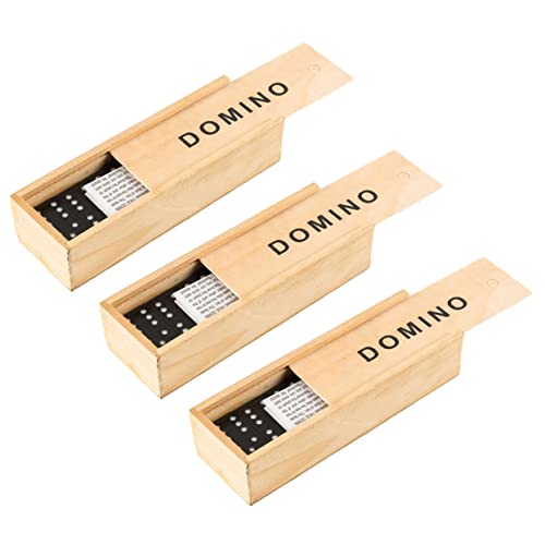 Vaguelly 3Sätze Holz Domino Brettspiel für Familie Interaktives Tischspiel Praktischer Aufbewahrungsbox Umweltfreundliches Geruchloses Holzspielzeug für Erwachsene Vaguelly 3Sätze Holz Domino Brettspiel für Familie Interaktives Tischspiel Praktischer Aufbewahrungsbox Umweltfreundliches Geruchloses Holzspielzeug für Erwachsene von Vaguelly