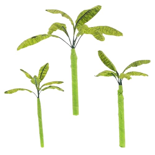 Vaguelly 3St Bananenbaummodell Telefon-Lanyard tragbare Dekoration Bananenbaum Modell Miniaturbaum Dekoration kleine Bananenbaumdekoration Miniatur-Bananenbäume zum Basteln Plastik Green von Vaguelly