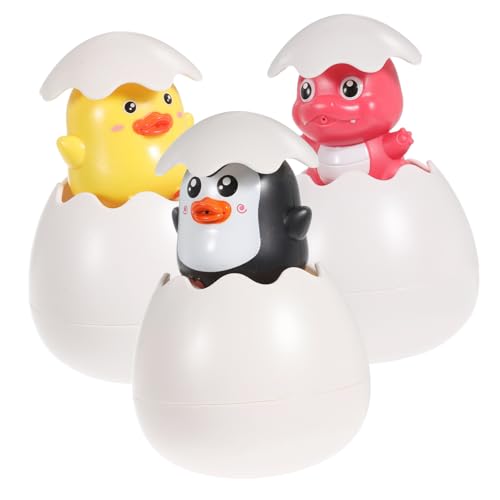 Vaguelly 3stücke Spritz-Ei Badespielzeug Für Kleinkinder Schwimmende Wasser-spielzeuge Pinguin Ente Dinosaurier Kreative Badewannen-spielzeuge Für Mehr Spaß Beim Vaguelly 3stücke Spritz-Ei Badespielzeug Für Kleinkinder Schwimmende Wasser-spielzeuge Pinguin Ente Dinosaurier Kreative Badewannen-spielzeuge Für Mehr Spaß Beim von Vaguelly