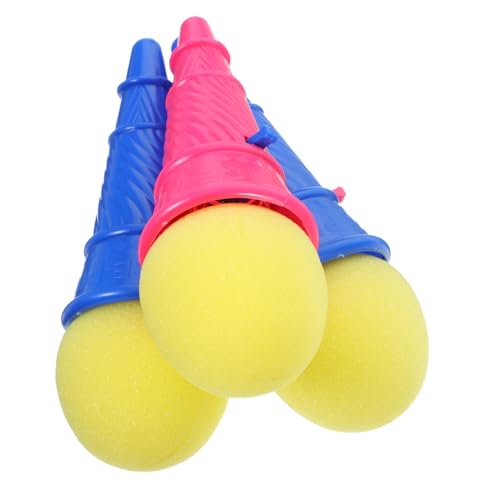 Vaguelly 3St Flummi Outdoor draußen spielsachen für draußen Boy Toys sandspielzeug Strand Kugelschützen starten Partygeschenke -Werfer Plastik von Vaguelly