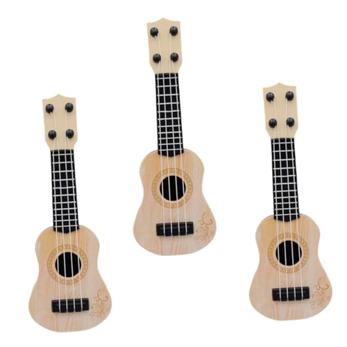 Vaguelly 3St Gitarrenmodell Lernspielzeug für Kinder Kinder-Ukulele kindergitarre Kinder Gitarre Modelle Spielzeuge Erleuchtung Gitarre Instrumente der Früherziehung Mini Musikinstrument von Vaguelly