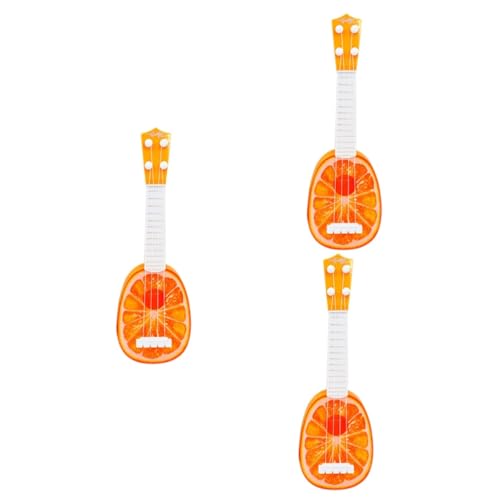 Vaguelly 3St Gitarrenspielzeug Kinderspielzeug kinderinstrumente Toys akustische Gitarre Mini-Spielzeug Gitarren-Ukulele-Spielzeug Obst Gitarre Sortiert Musikinstrument Geschenk von Vaguelly