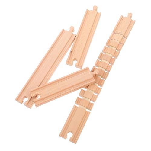 Vaguelly 3St Gleisbausteine holzeisenbahn für holzzug züge Holzspielzeug für Toy Train Gleisanlagen für Eisenbahnschienen aus Holz Beige Vaguelly 3St Gleisbausteine holzeisenbahn für holzzug züge Holzspielzeug für Toy Train Gleisanlagen für Eisenbahnschienen aus Holz Beige von Vaguelly