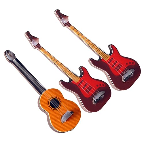 Vaguelly 3St Klassische Gitarre kleine Gitarre für Bausatz Gitarrenfiguren Puppenmöbel Miniatur für kinderspielzeug Gitarrenmodell Gitarrenspielzeug Plastik Yellow Vaguelly 3St Klassische Gitarre kleine Gitarre für Bausatz Gitarrenfiguren Puppenmöbel Miniatur für kinderspielzeug Gitarrenmodell Gitarrenspielzeug Plastik Yellow von Vaguelly